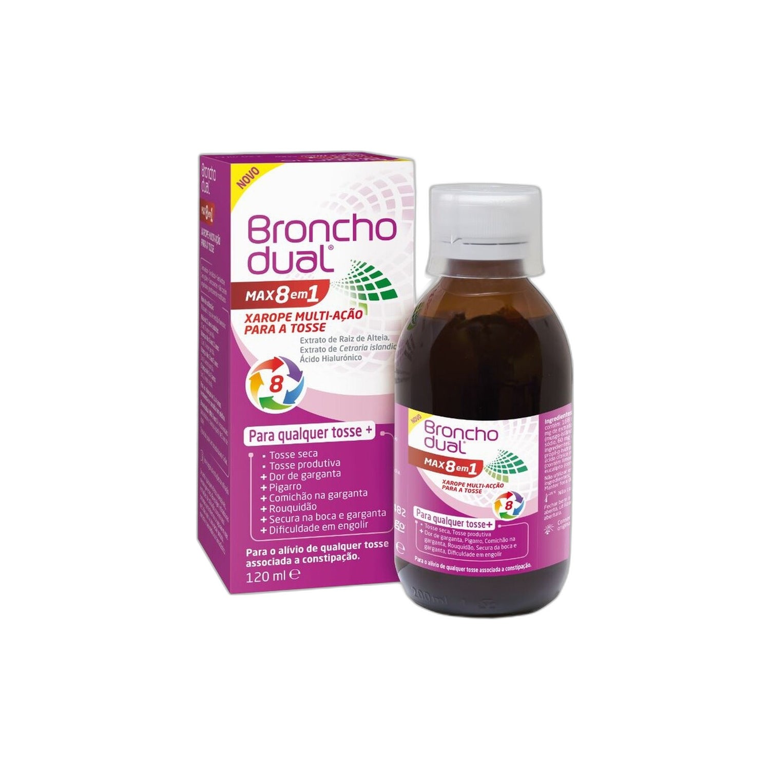 Bronchodual Max 8 em 1 Xarope 120 ml