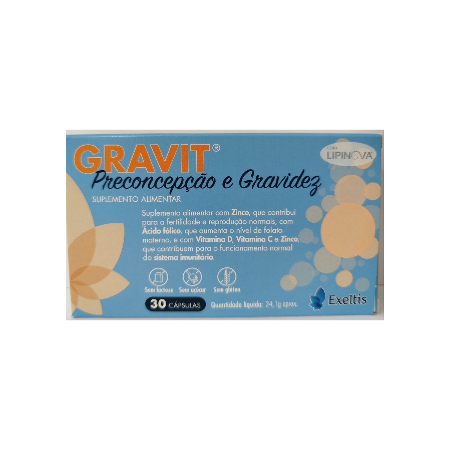 Gravit Preconcepção e Gravidez Cápsulas 30 Unidades