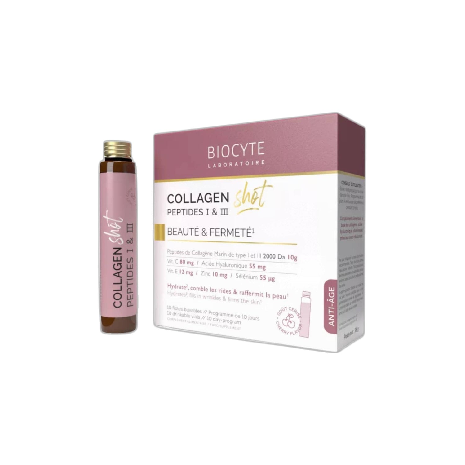 Biocyte Collagen Shot Ampola Cereja 25 ml x 10