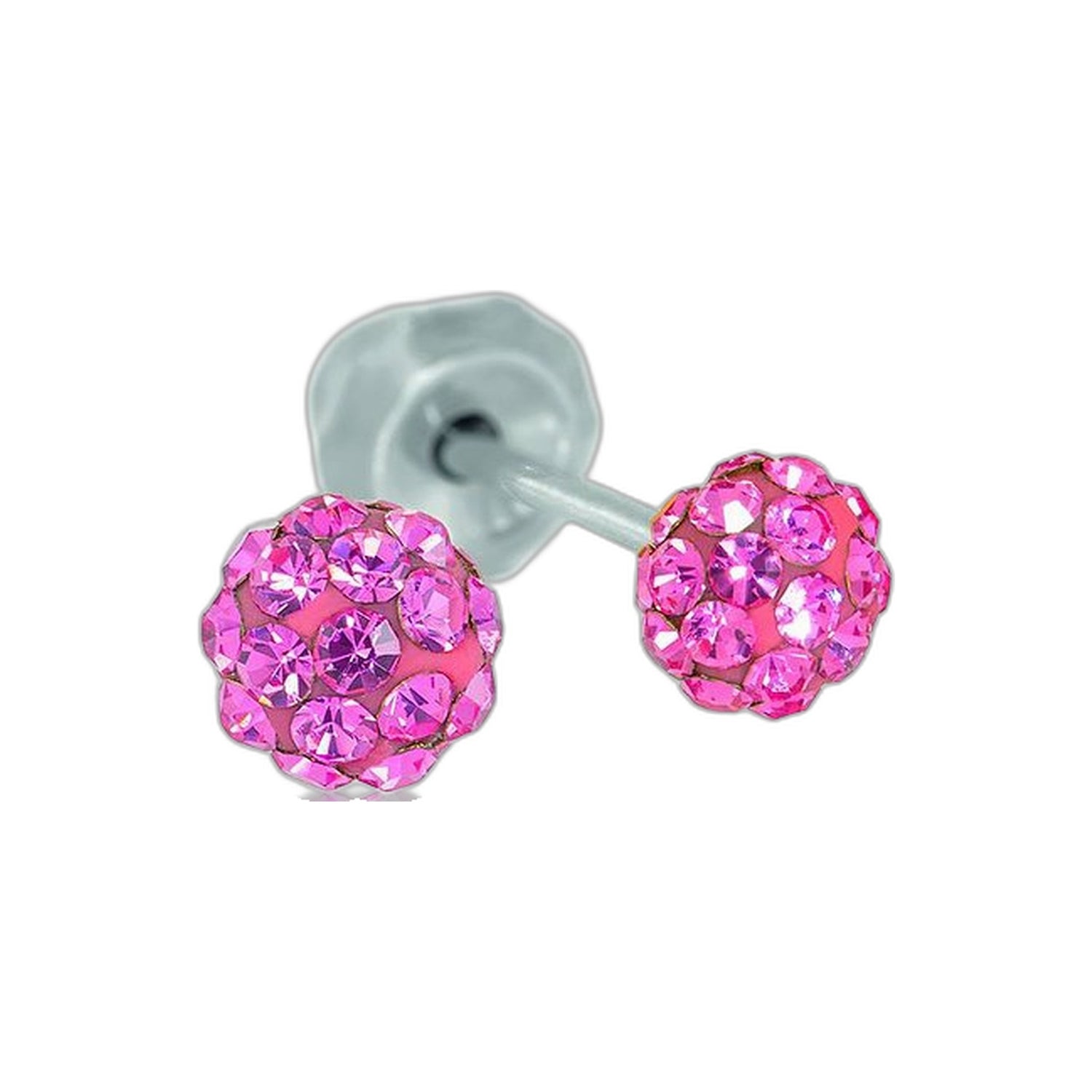 Inverness Brinco Rosa Cristal 4 mm