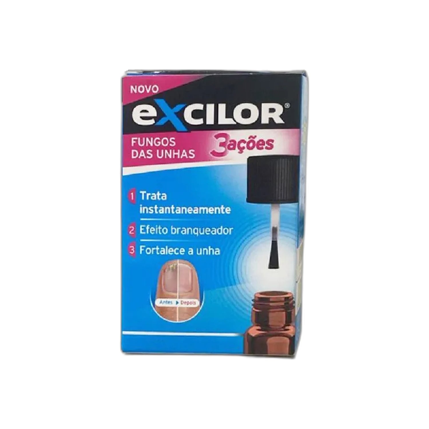 Excilor 3 Ações Solução Fúngica Unhas 7 ml