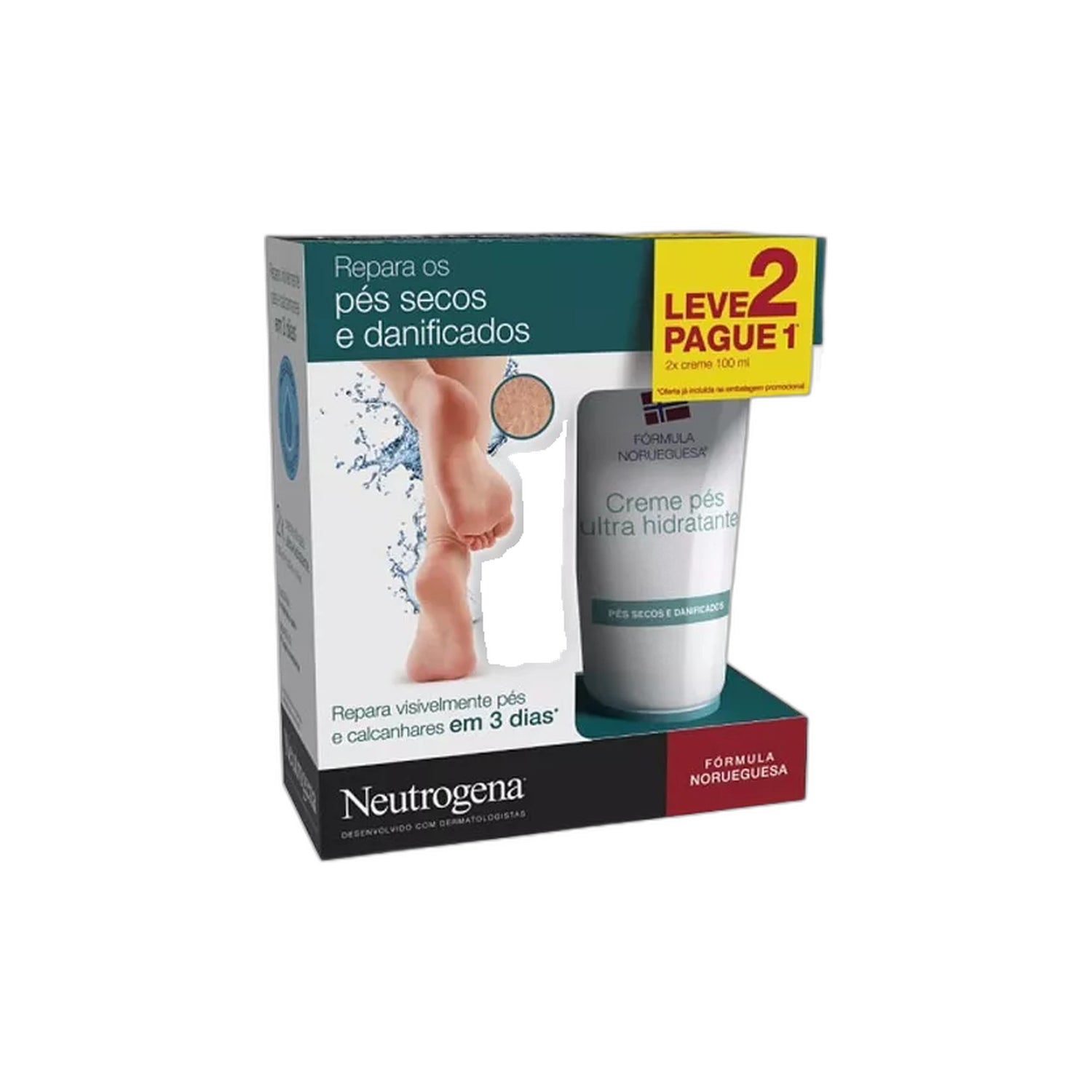Neutrogena Creme Hidratante Pés Ultra Hidratante 100 ml x 2