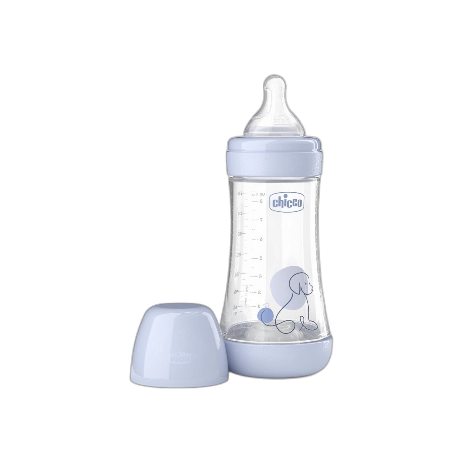 Chicco Biberão Perfect5 240 ml Azul