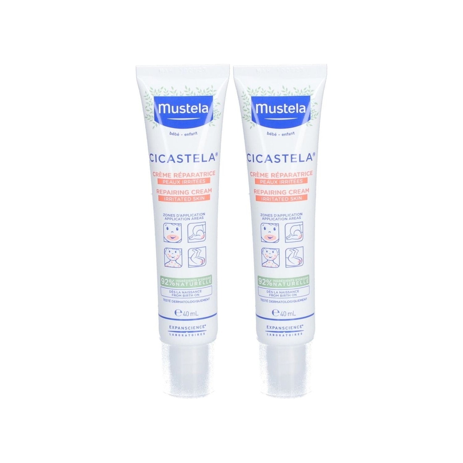 Mustela Creme Restaurador Bebé 2x40 ml