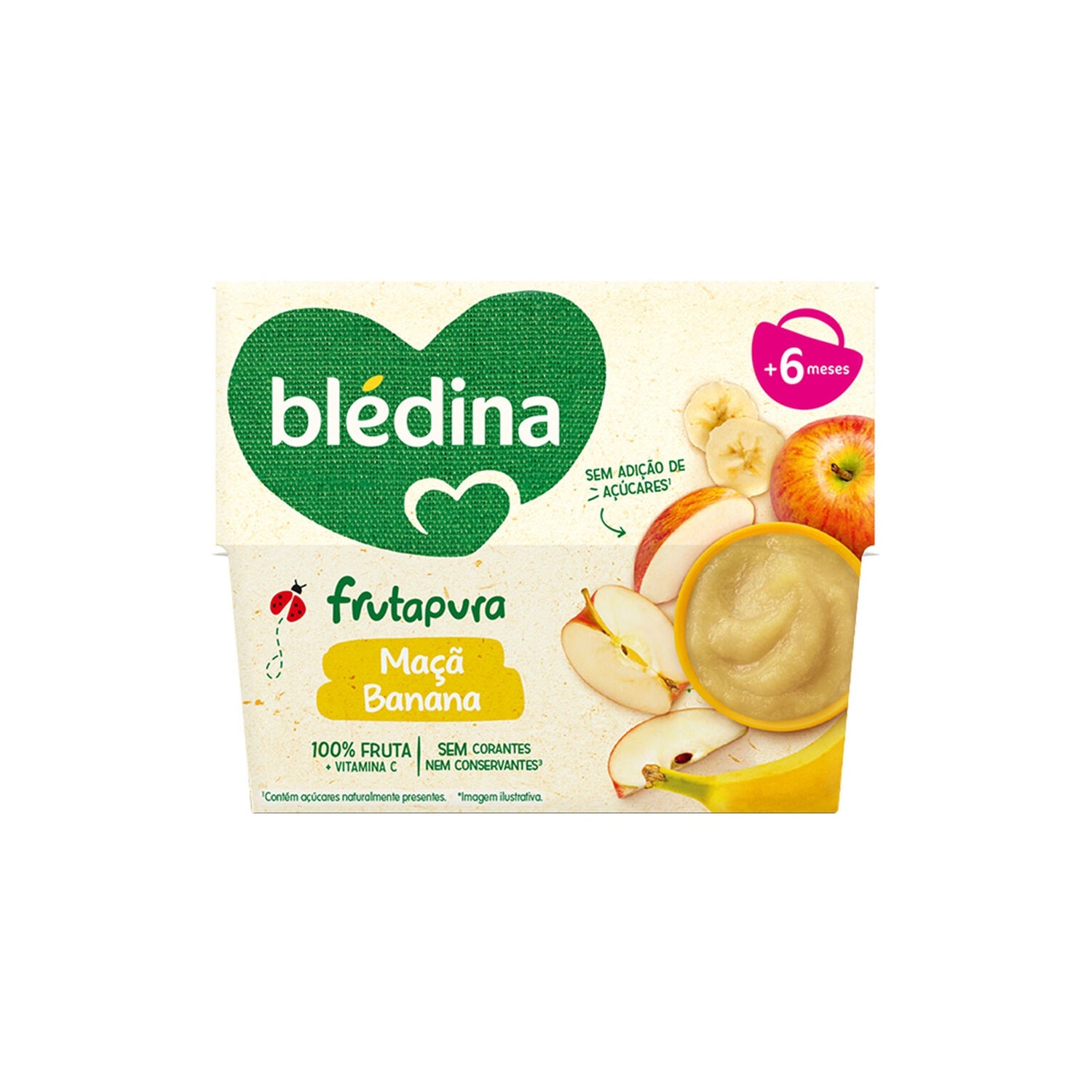 Blédina Papa Maçã/Banana Frasco Bosque 200 g 8M+