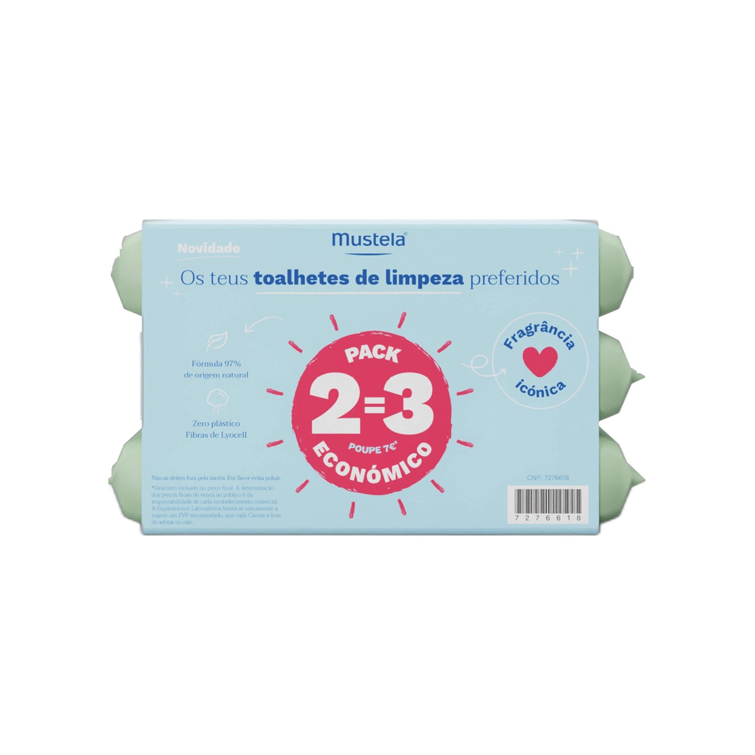 Mustela Toalhetes Limpeza Perfume 20 Unidades