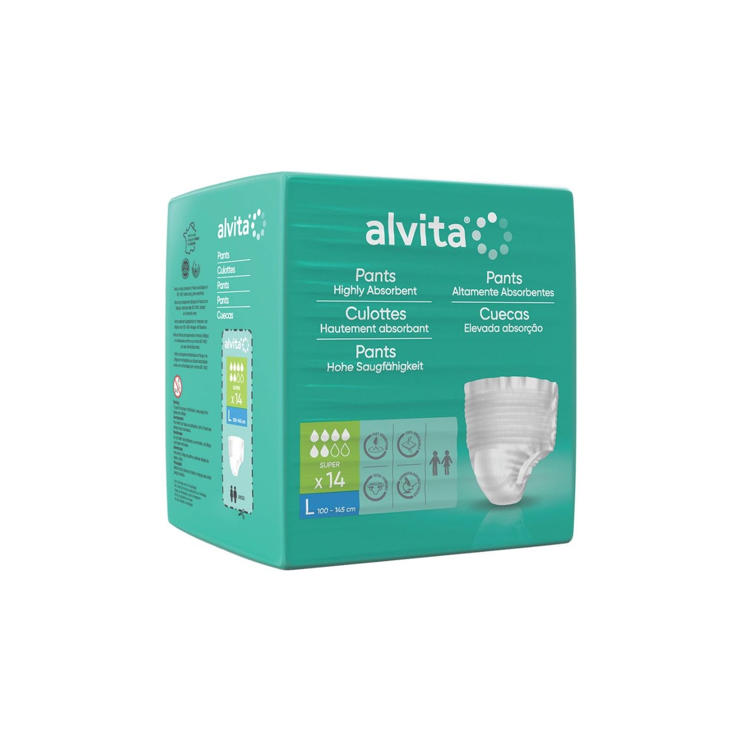 Alvita Cueca Incontinência Super Large 14 Unidades