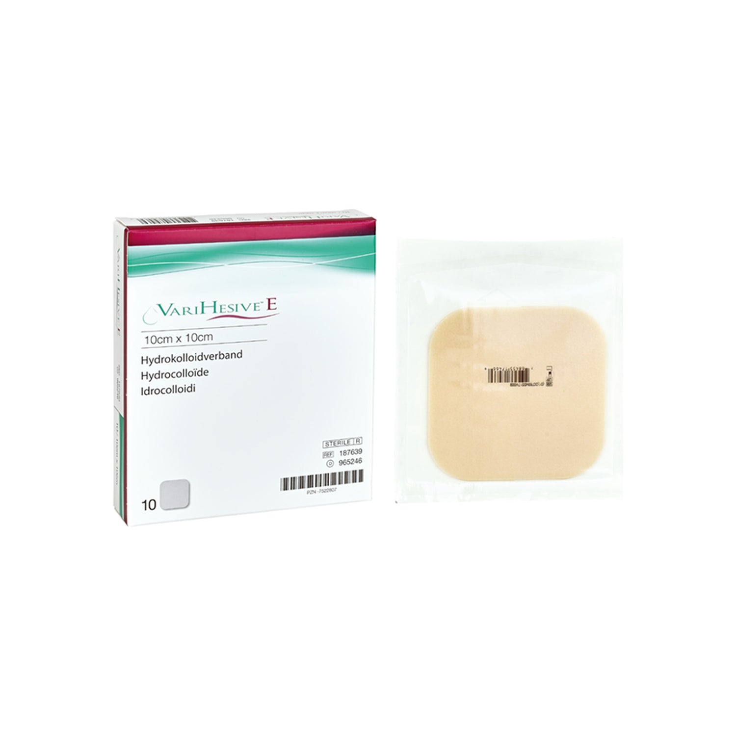 Varihesive Gel Compressas 10x10 cm 10 Unidades
