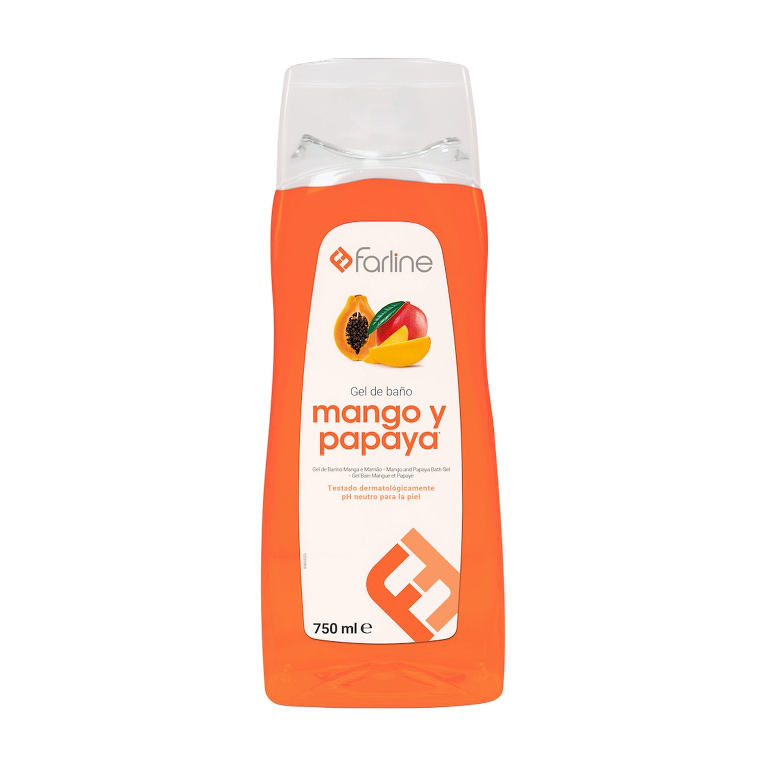 Farline Gel Banho Manga Papaya 750 ml
