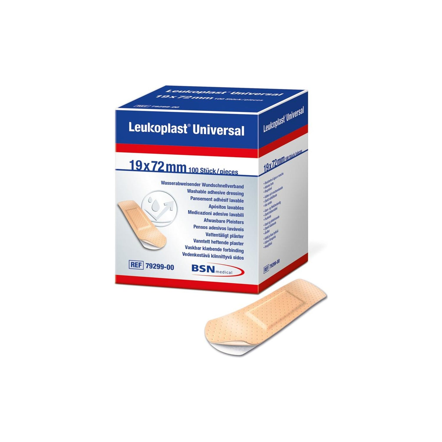 Leukoplast Univer Penso 1,9x7,2cm X100