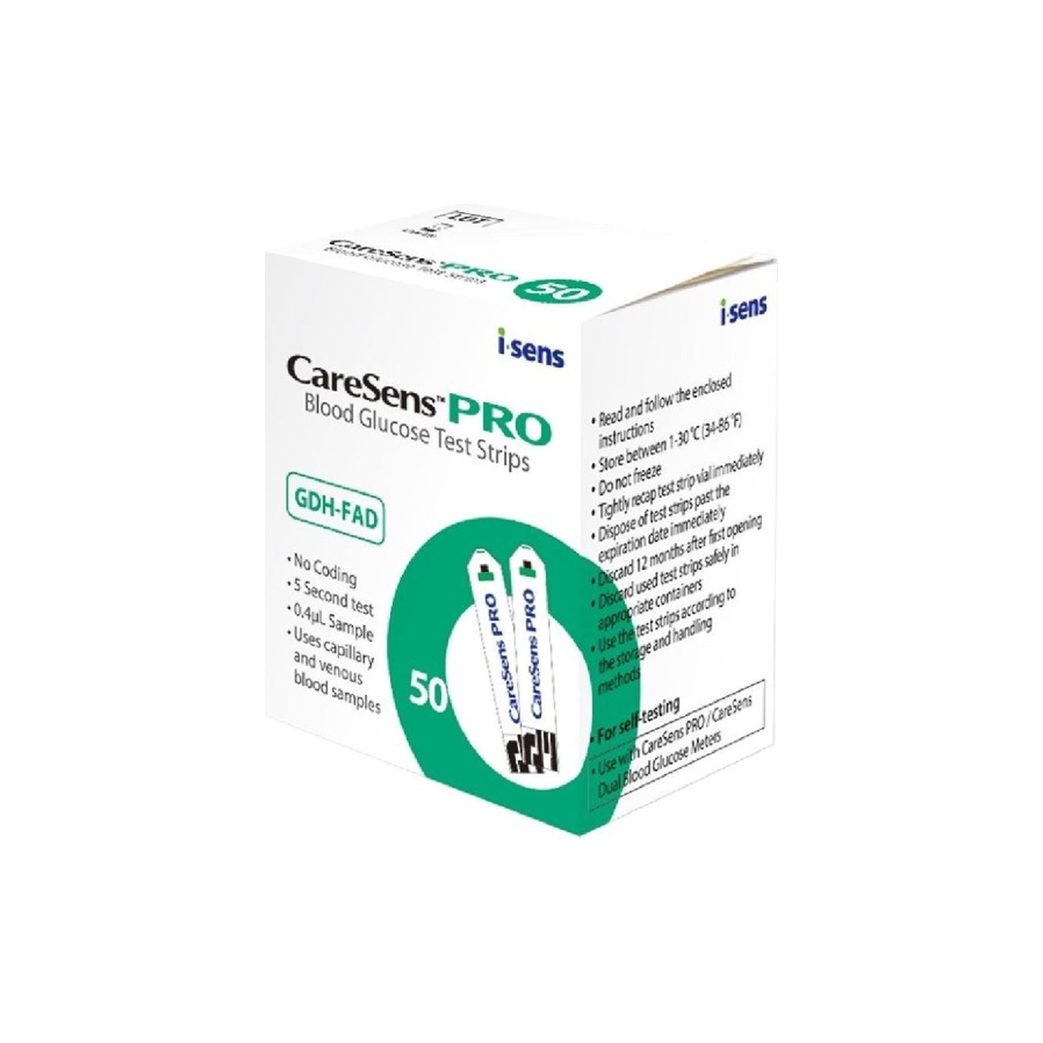 Caresens Pro Tira Sangue Glic X50