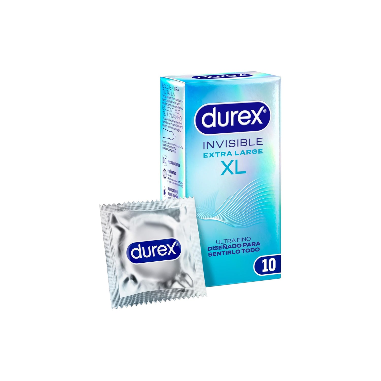 Durex Invisible XL Preservativo 10 Unidades