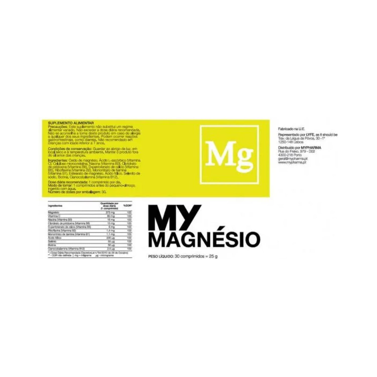 Mymagnesio Comprimidos 30 Cápsulas