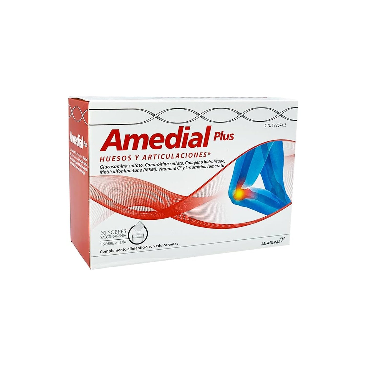 Amedial Plus Saq Laranja 5 g x 20
