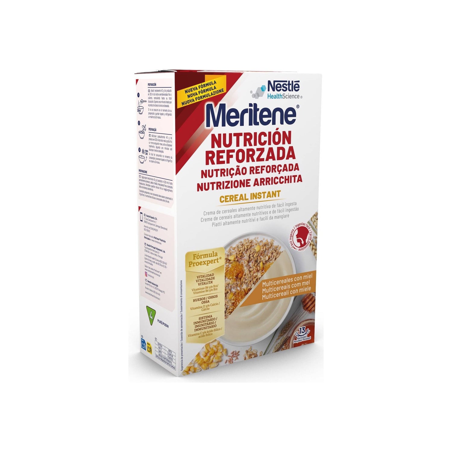 Meritene Cereal Instant Multi Com Mel 520 g
