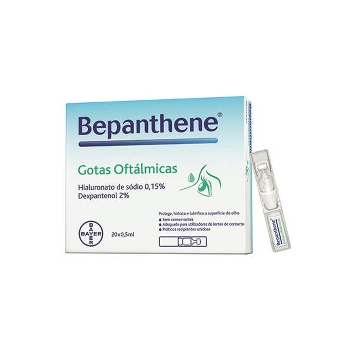 Bepanthene Gotas Oftálmicas 20 Unidades x 0,5 ml