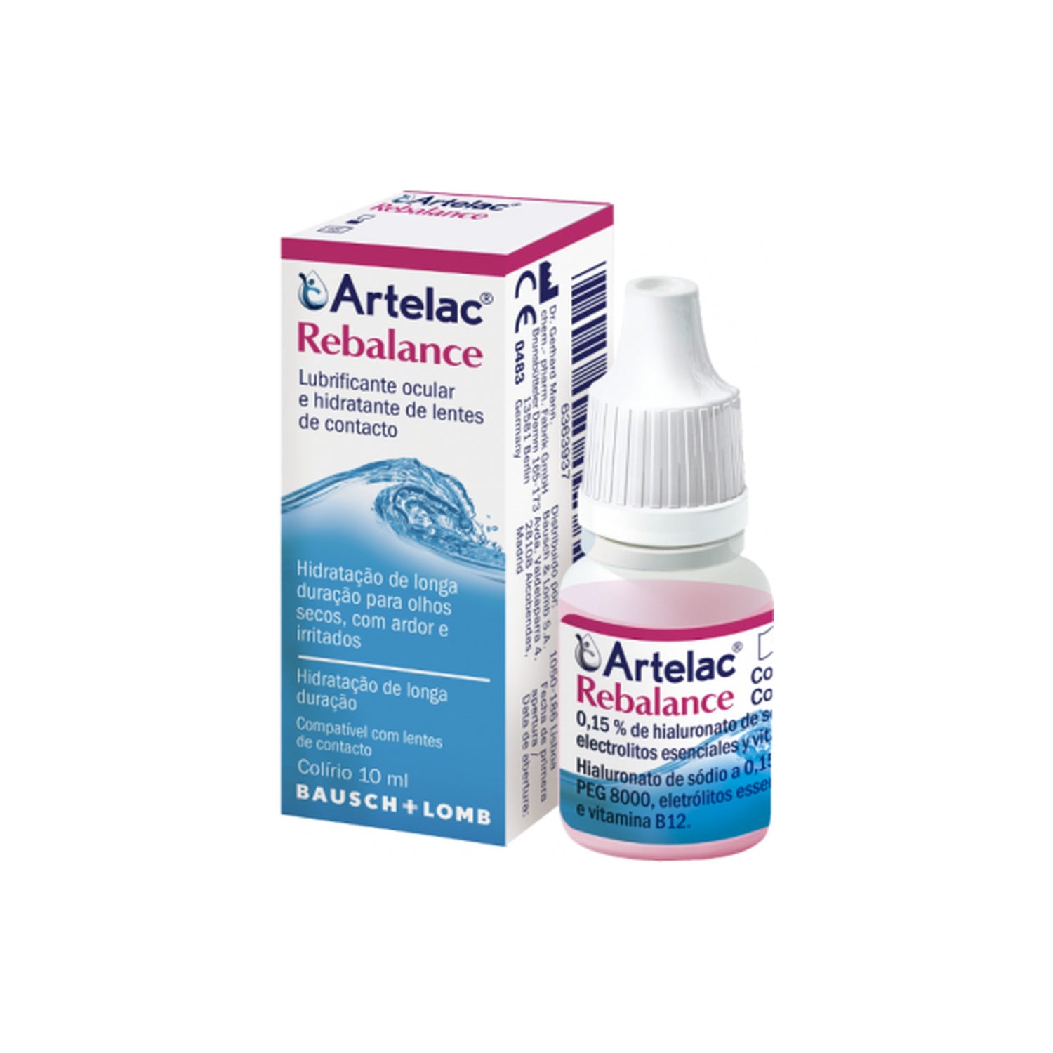 Artelac Rebalance Colírio para Lentes de Contacto 10 ml